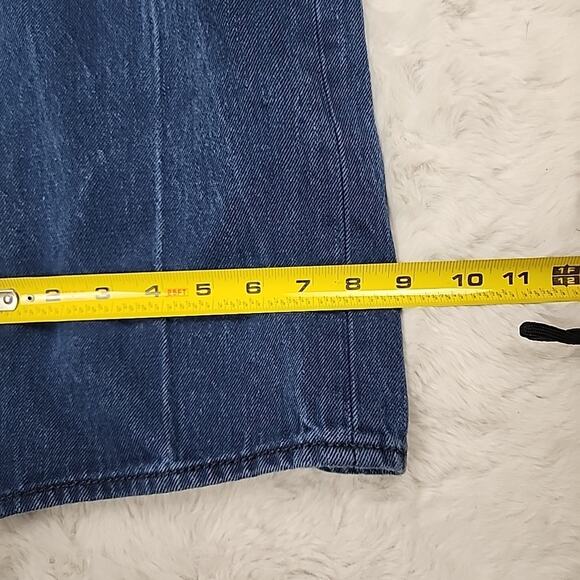 Levis Mens 501 Button Fly Jeans Sz 32x30 Dark Wash 100% Cotton - Picture 15 of 16